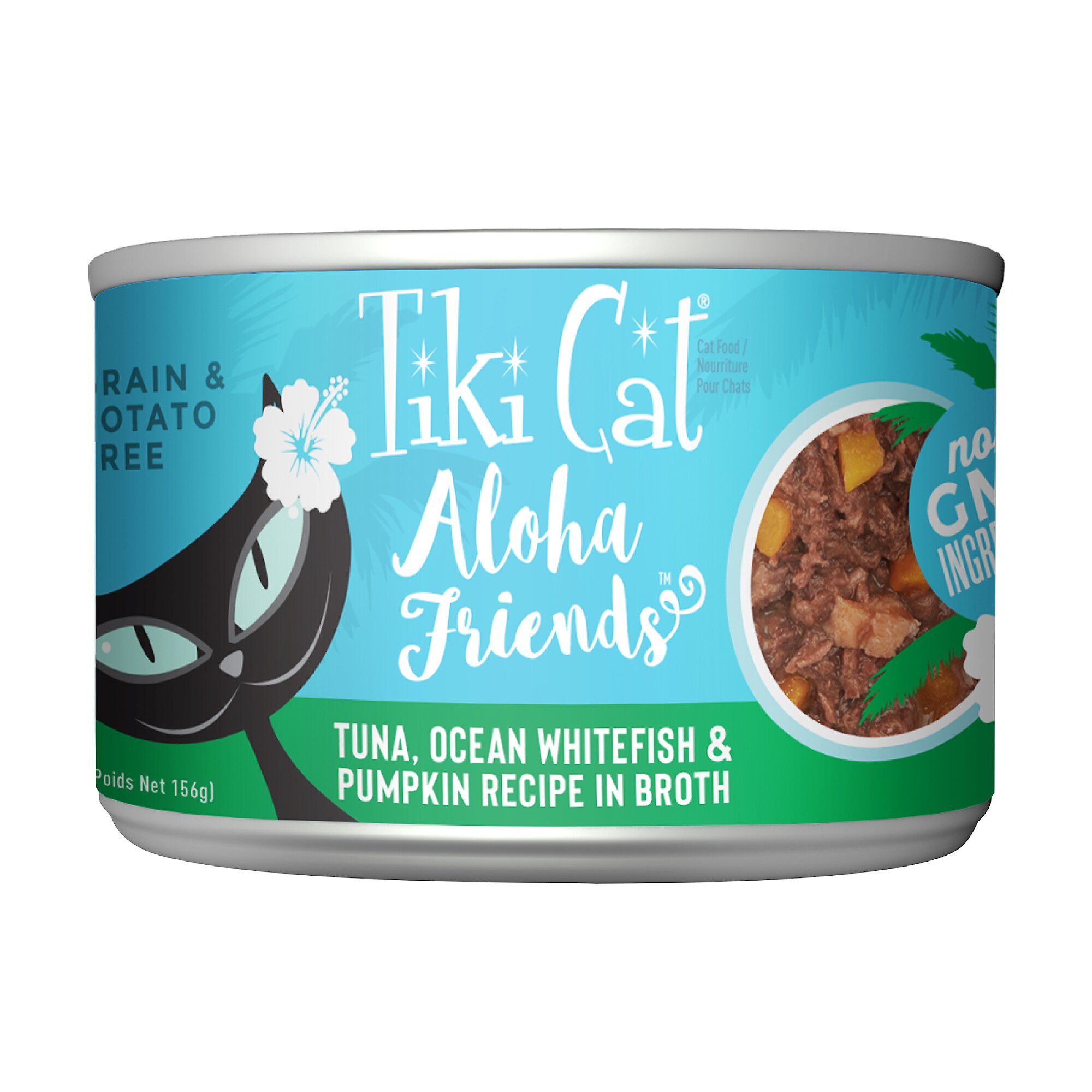 TIKI CAT Aloha Friends Tuna with Ocean Whitefish & Pumpkin GrainFree