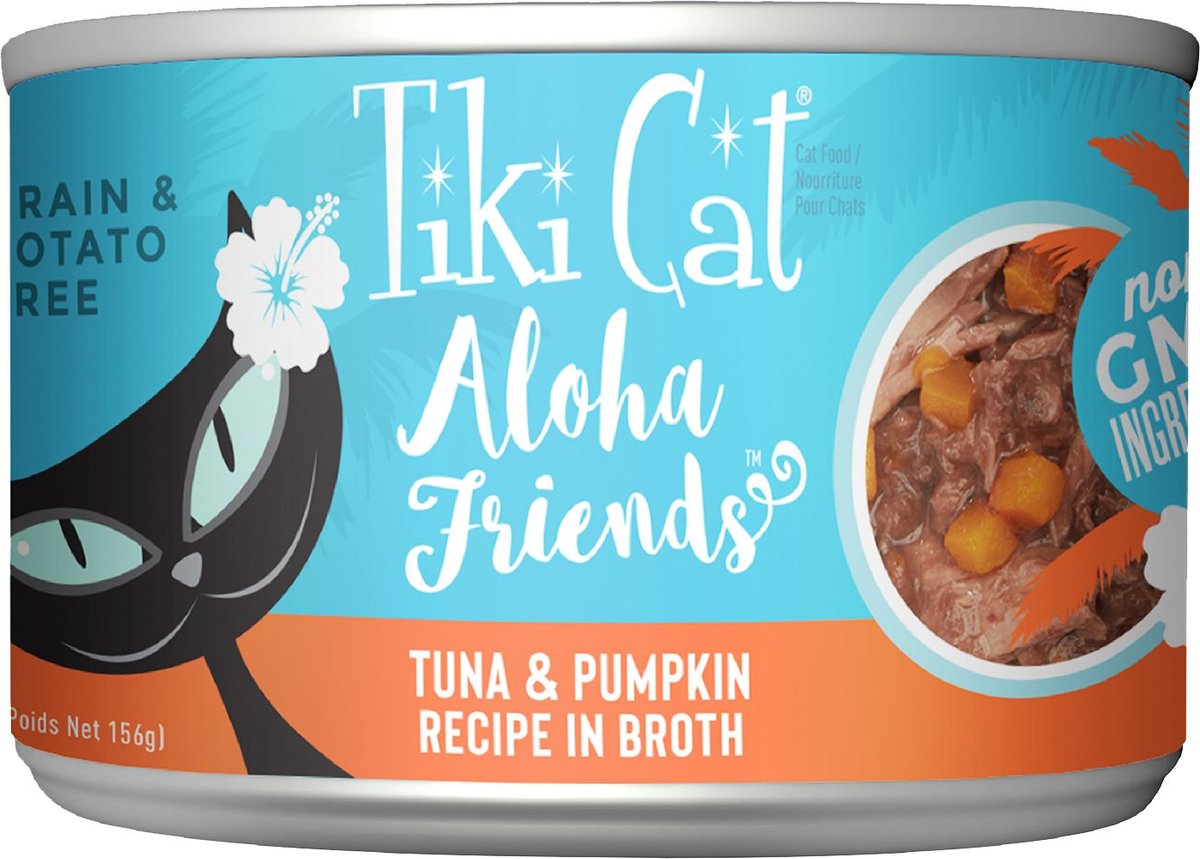 Tiki Cat Aloha Friends Tuna & Pumpkin Recipe in Broth Grain-Free Wet Cat Food