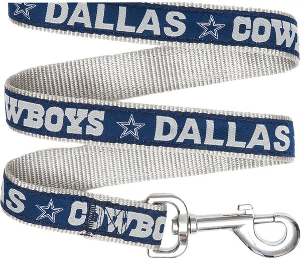 Pets First NFL Nylon Dog Leash, Dallas Cowboys, Small: 4-ft long, 3/8-in wide slide 1 of 5