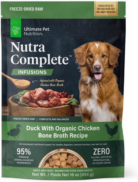 ULTIMATE PET NUTRITION Nutra Complete Infusions Duck Raw Freeze-Dried ...