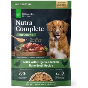 Ultimate Pet Nutrition Nutra Complete Infusions Duck Raw Freeze-Dried Dog Food, 16-oz bag