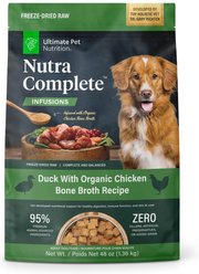 Ultimate Pet Nutrition Nutra Complete Infusions Duck Raw Freeze-Dried Dog Food, 48-oz bag