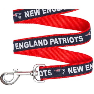 Pets First NFL Nylon Dog Leash, New England Patriots, Small: 4-ft long, 3/8-in wide