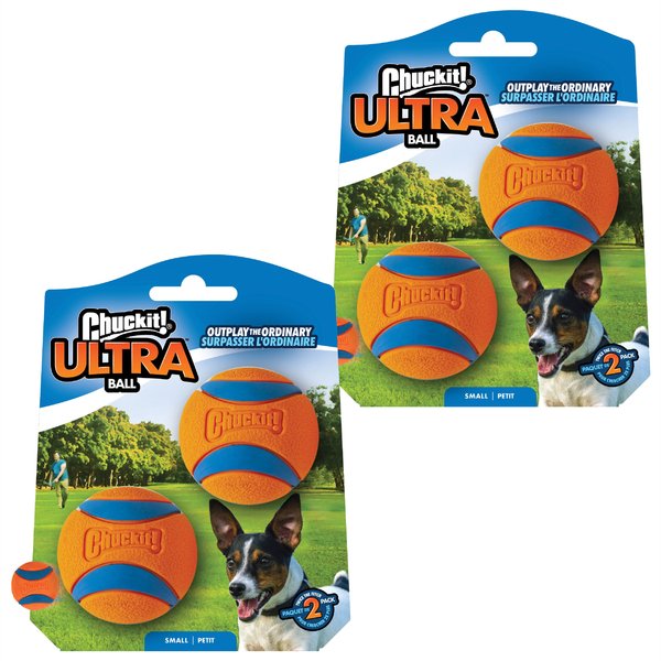 Chuckit! Canister Ultra Ball Dog Toy, 4 count