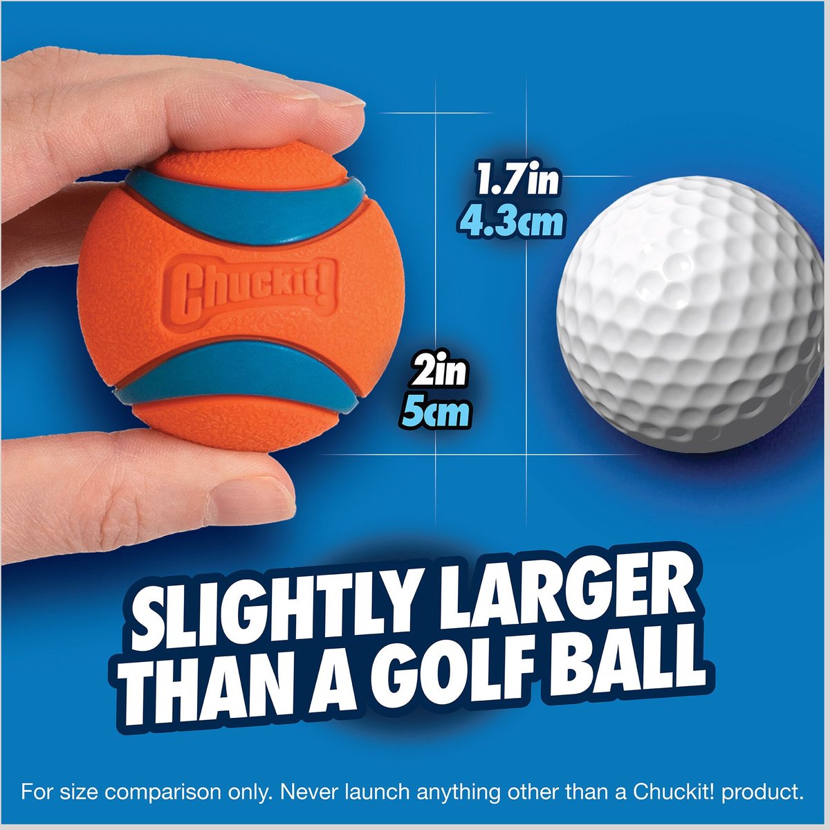 Chuck it tennis top ball size