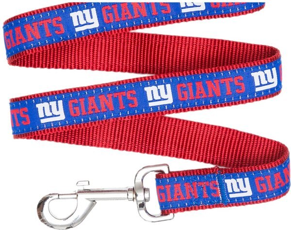 Pets First NFL Nylon Dog Leash, New York Giants, Small: 4-ft long, 3/8-in wide slide 1 of 5