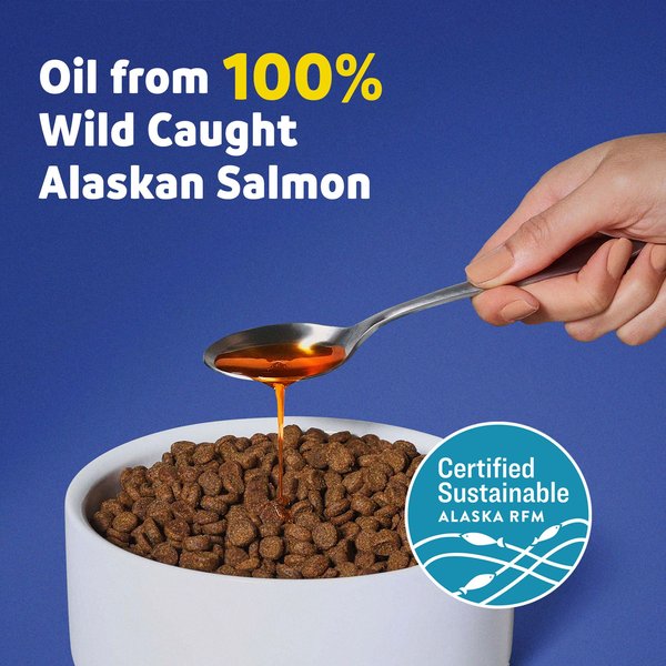 Show full view: Vibeful Wild Alaskan Salmon Oil Liquid Skin & Coat Supplement for Dogs & Cats, 8-oz slide 3 of 8