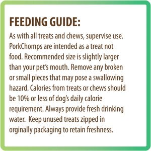 Premium Pork Chomps Baked Pork Rolls Dog Treats, 8-in, 18 count