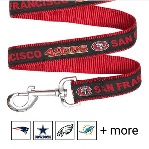 Pets First NFL Nylon Dog Leash, San Francisco 49ers, Large: 6-ft long, 1-in wide