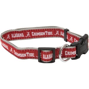 Pets First NCAA Nylon Dog Collar, Alabama Crimson Tide, Medium: 10 to 16-in neck, 5/8-in wide