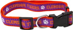 Pets First NCAA Nylon Dog Collar, Clemson Tigers, Medium: 10 to 16-in neck, 5/8-in wide