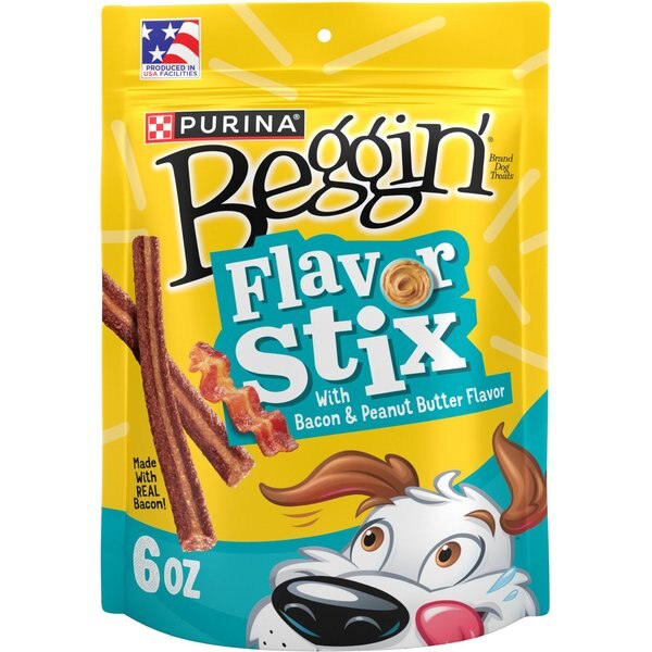 Beggin' Strips Brunchtime Maple & Bacon Flavor Dog Treats, 36-oz pouch