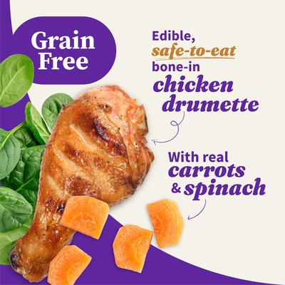 Show full view: Halo Elevate Homestyle Bone-In Chicken Stew with Carrots & Spinach Grain-Free Wet Dog Food, 12.7-oz can, case of 6 slide 5 of 9