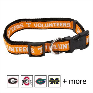 Pets First NCAA Nylon Dog Collar, Tennessee Volunteers, Small: 6 to 12-in neck, 3/8-in wide