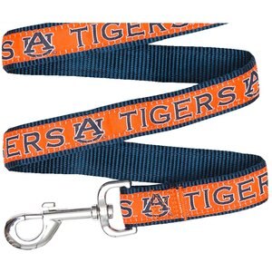Pets First NCAA Nylon Dog Leash, Auburn Tigers, Medium: 4-ft long, 5/8-in wide