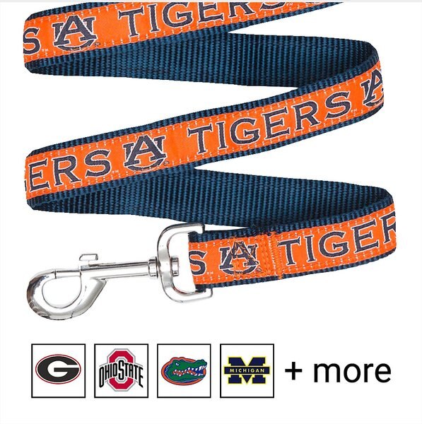 Pets First NCAA Nylon Dog Leash, Auburn Tigers, Large: 6-ft long, 1-in wide slide 1 of 5