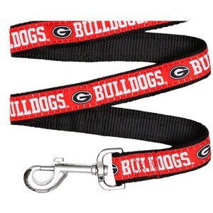 Pets First NCAA Nylon Dog Leash, Georgia Bulldogs, Small: 4-ft long, 3/8-in wide
