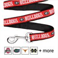 Pets First NCAA Nylon Dog Leash, Georgia Bulldogs, Large: 6-ft long, 1-in wide