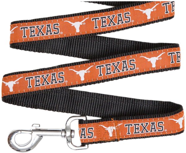 Pets First NCAA Nylon Dog Leash, Texas Longhorns, Large: 6-ft long, 1-in wide slide 1 of 5