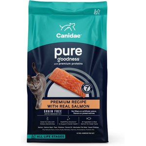 CANIDAE Grain-Free PURE Limited Ingredient Salmon Recipe Dry Cat Food, 5-lb bag