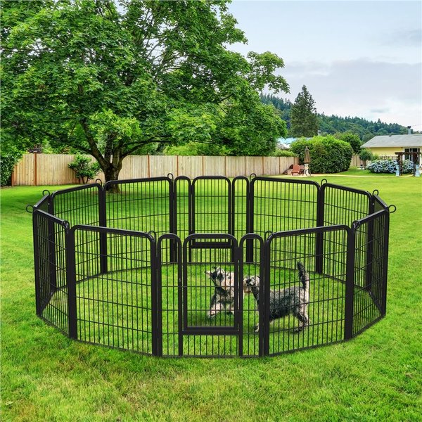 YAHEETECH Dog Playpen, 26 x 31.5-in, 12-Panel - Chewy.com