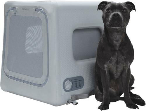 Show full view: Diggs Enventur Inflatable Travel Dog Kennel, Grey, Small slide 4 of 6
