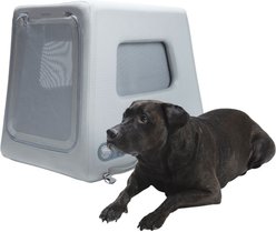 Diggs Enventur Inflatable Travel Dog Kennel, Grey, Medium slide 2 of 7