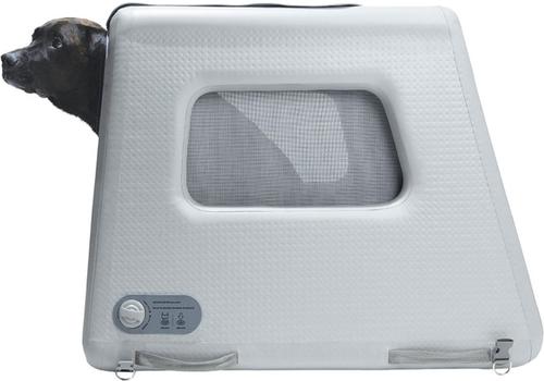 Show full view: Diggs Enventur Inflatable Travel Dog Kennel, Grey, Medium slide 5 of 7