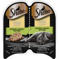 Sheba Perfect Portions Grain-Free Tender Turkey Cuts in Gravy Entree Cat Food Trays, 2.6-oz, case of 24 twin-packs