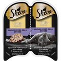 Sheba Perfect Portions Grain-Free Savory Mixed Grill Cuts in Gravy Entree Adult Wet Cat Food Trays, 2.6-oz, case of 24 twin-packs