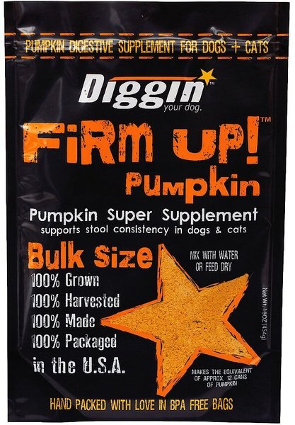 Diggin' Your Dog Firm Up! Pumpkin Super Dog & Cat Supplement, 16-oz bag slide 1 of 4
