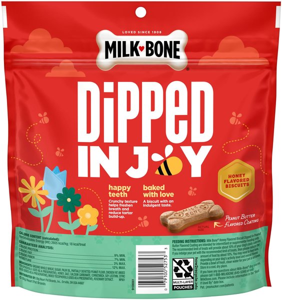 Milk-Bone Dipped Gingerbread Dog Treats, 10-oz bag
