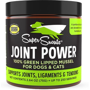 Super Snouts Joint Power Powder Joint Supplement for Dogs & Cats, 2.64-oz jar