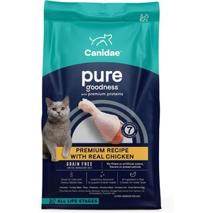 CANIDAE Grain-Free PURE Limited Ingredient Chicken Recipe Dry Cat Food, 10-lb bag
