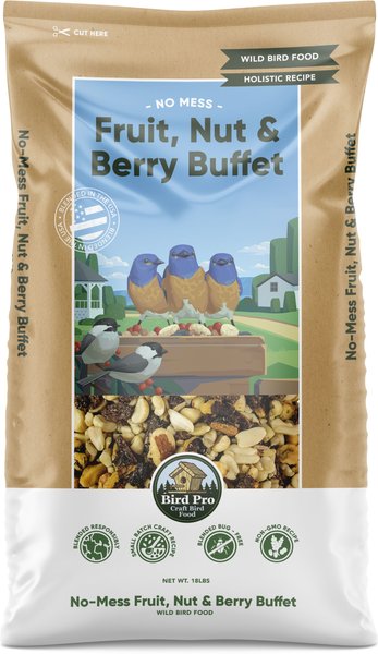 Bird Pro No-Mess Fruit, Nut, & Berry Buffet Holistic Bird Food