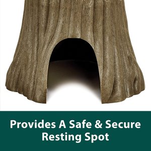 Kaytee Natural Tree Trunk Small Animal Hideout, Color Varies, Large