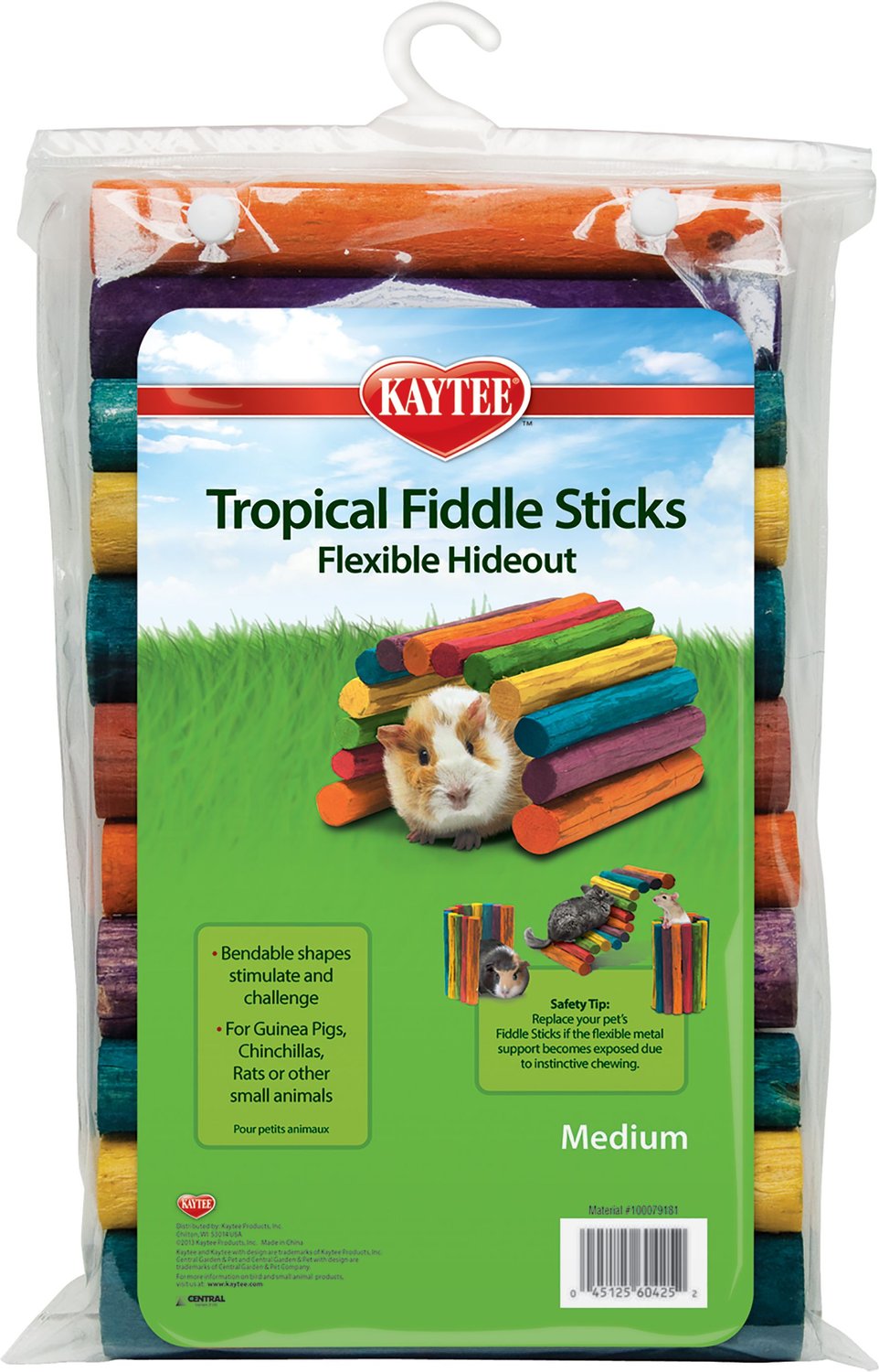 Kaytee Tropical Fiddle Sticks Small Animal Flexible Hideout