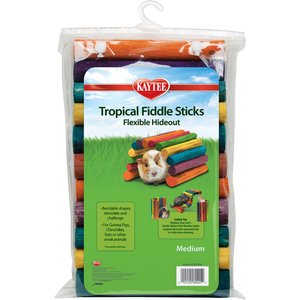 Kaytee Tropical Fiddle Sticks Small Animal Flexible Hideout, Medium