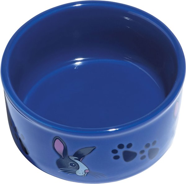 Kaytee Paw Print Small Animal Food & Water Bowl, Color Varies, Bunny slide 1 of 3