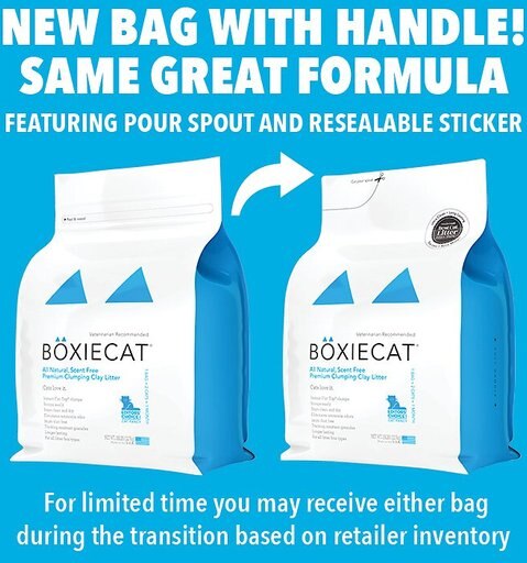 Boxiecat Premium Unscented Clumping Clay Cat Litter, 28-lb bag