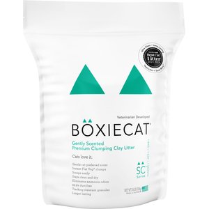 Boxiecat Gently Scented Premium Clumping Clay Cat Litter, 16-lb bag