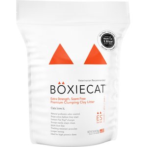 Boxiecat Extra Strength Unscented Premium Clumping Clay Cat Litter, 16-lb bag