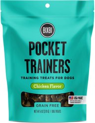 BIXBI Pocket Trainers Chicken Flavor Grain-Free Dog Treats, 6-oz bag