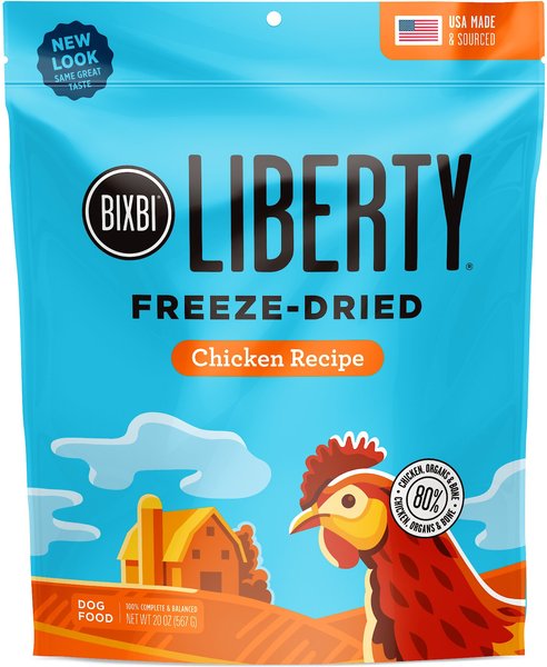 BIXBI Liberty Chicken Recipe Grain-Free Freeze-Dried Raw Dog Food, 20-oz bag slide 1 of 6