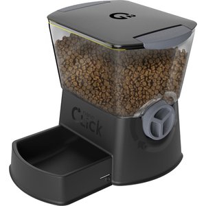 Gamma2 Nano Click Manual Pet Feeder, Black, 5-cup