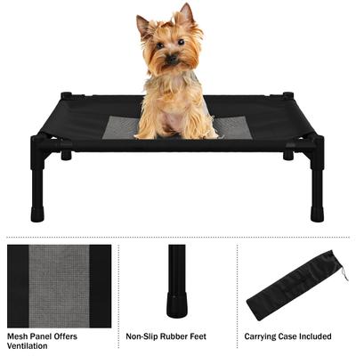 Show full view: Pet Adobe Portable Indoor & Outdoor Elevated Dog & Cat Bed, Black, Small slide 6 of 8