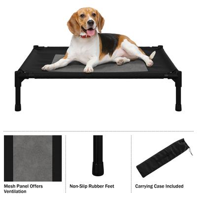 Show full view: Pet Adobe Portable Indoor & Outdoor Elevated Dog & Cat Bed, Black, Medium slide 6 of 8