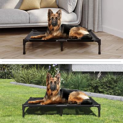 Show full view: Pet Adobe Portable Indoor & Outdoor Elevated Dog & Cat Bed, Black, Large slide 5 of 9