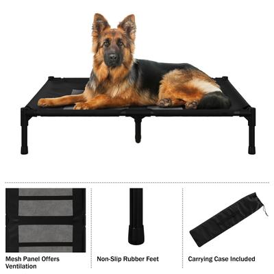 Show full view: Pet Adobe Portable Indoor & Outdoor Elevated Dog & Cat Bed, Black, Large slide 7 of 9