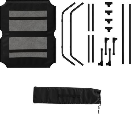 Show full view: Pet Adobe Portable Indoor & Outdoor Elevated Dog & Cat Bed, Black, Large slide 8 of 9